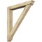 Ekena Millwork Traditional Traditional Rough Sawn Bracket w/ Offset Brace, Douglas Fir, 6"W x 40"D x 44"H BKT0604X40X44TRA01RDF - alternate 1